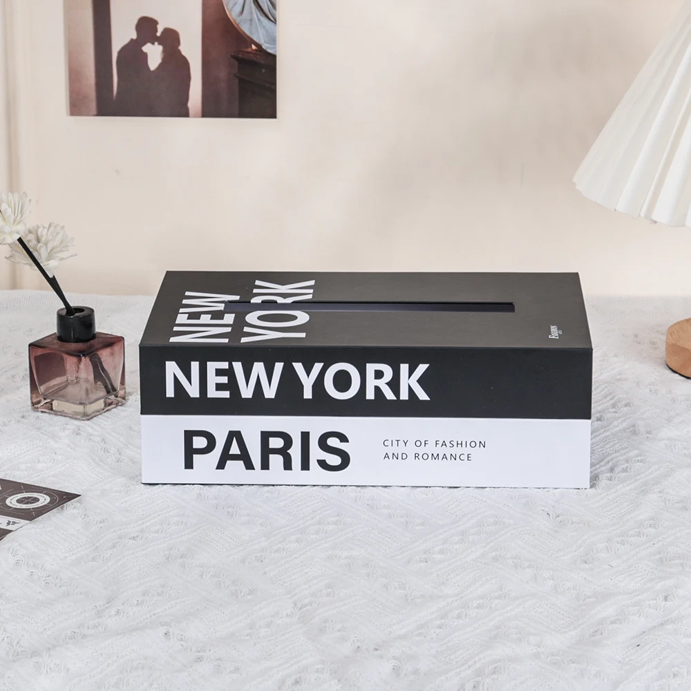 

Бумажная коробка для салфеток, книжный стиль