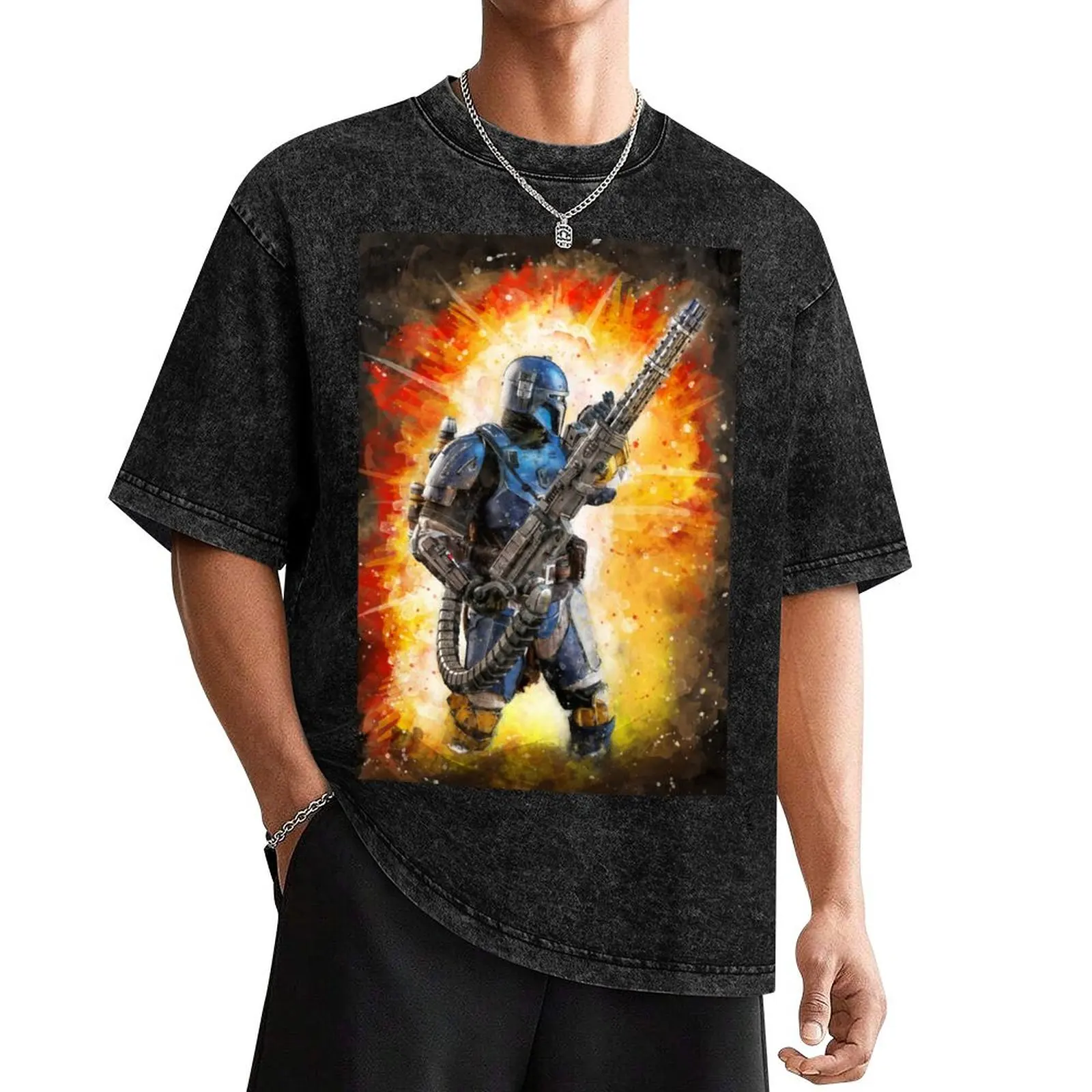 Paz Vizsla акварельная футболка хлопковая мужская