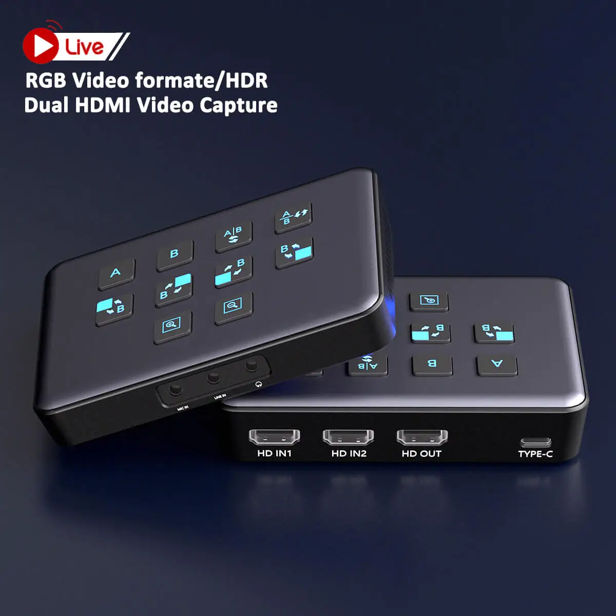 Фото Игровая карта видеозахвата с уникальным дизайном, поддержкой HDR, несжатым RGB, для прямых трансляций игр, с двумя HDMI, низкопрофильным PCI, AHD, 4K, USB 3.0 №1