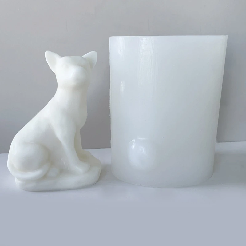 

3D Small Dog Silicone Candle Mold DIY Crafts Making Mould Present Accessory