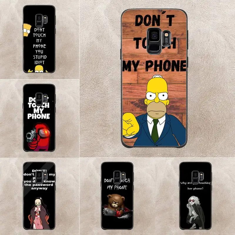 

Don't Touch My Phone Phone Case For Samsung Galaxy S6 S7 Edge Plus S9 S20Plus S20ULTRA S10lite S225G S10 Note20ultra Case