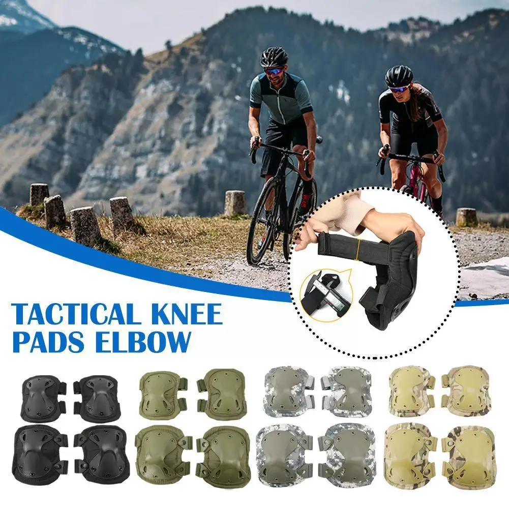 

Tactical Knee Pads Elbow CS Military Army Battle Airsoft Ski Outdoor Working Safety Equipment Hunting Sport Kneepad Protect W4N8