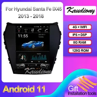 kaudiony 10 4 android 10 0 for hyundai ix45 santa fe car radio dvd multimedia player auto gps navigation stereo 4g bt 2013 2018
