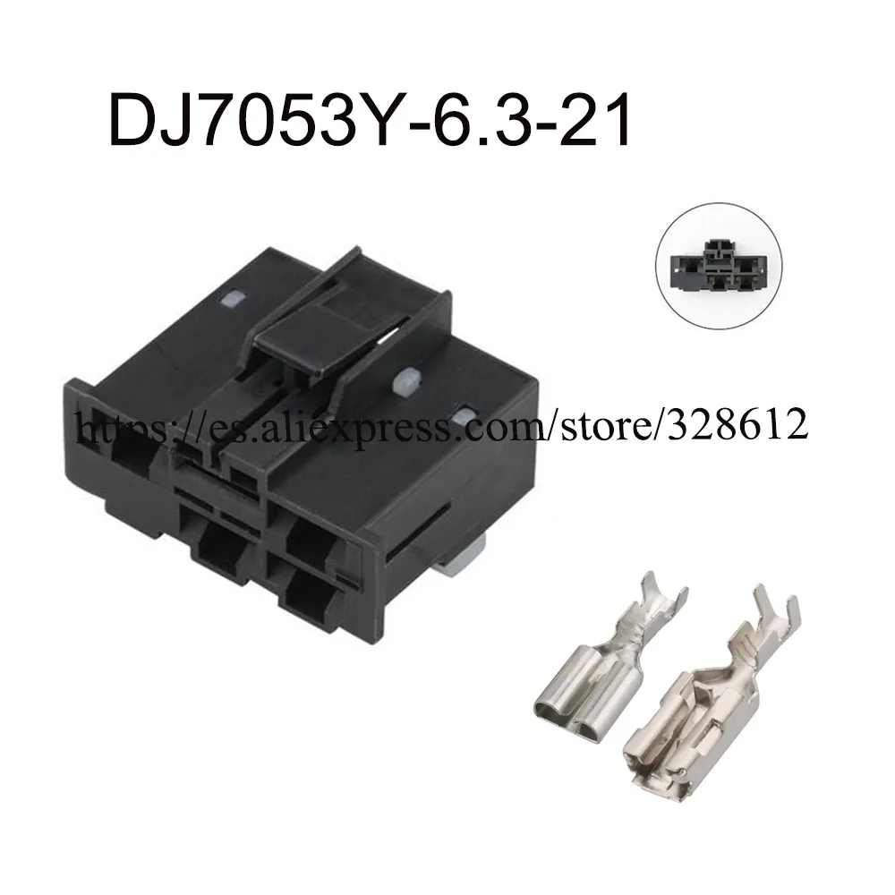 

100SET DJ7053Y-6.3-21 car female male cable Waterproof sheath 5 pin connector automotive Plug socket include terminals seal