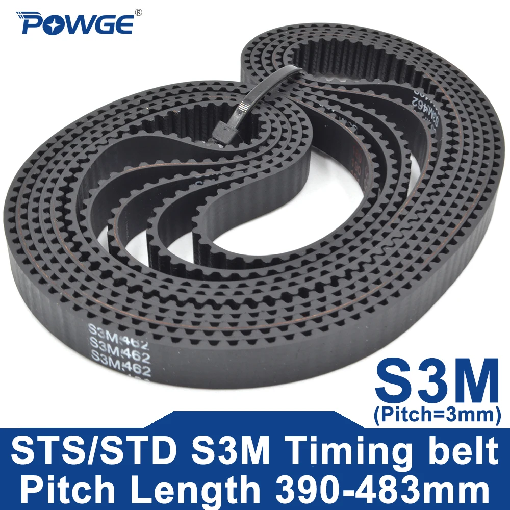 

POWGE STD S3M Ремень ГРМ Lp=390-483 мм 393 396 399 402 405 408 411 414 417 420 423 426 429 432 435 438 441 444 447 450 453 456