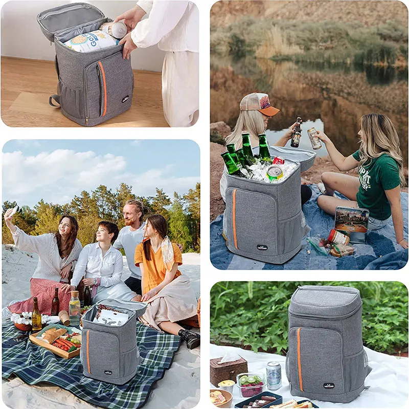 Large Capacity Suitable Picnic Cooler Backpack Thicken Waterproof Thermo Bag Refrigerator Fresh Keeping Thermal Insulated Bag images - 6