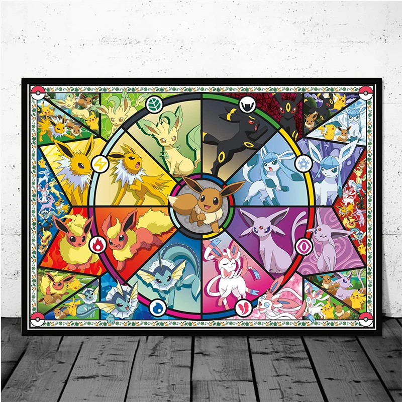 

Японское аниме Пикачу, настенное искусство, мультфильм 5D, «сделай сам», алмазная живопись, полноразмерная Алмазная вышивка, мозаика, искусс...