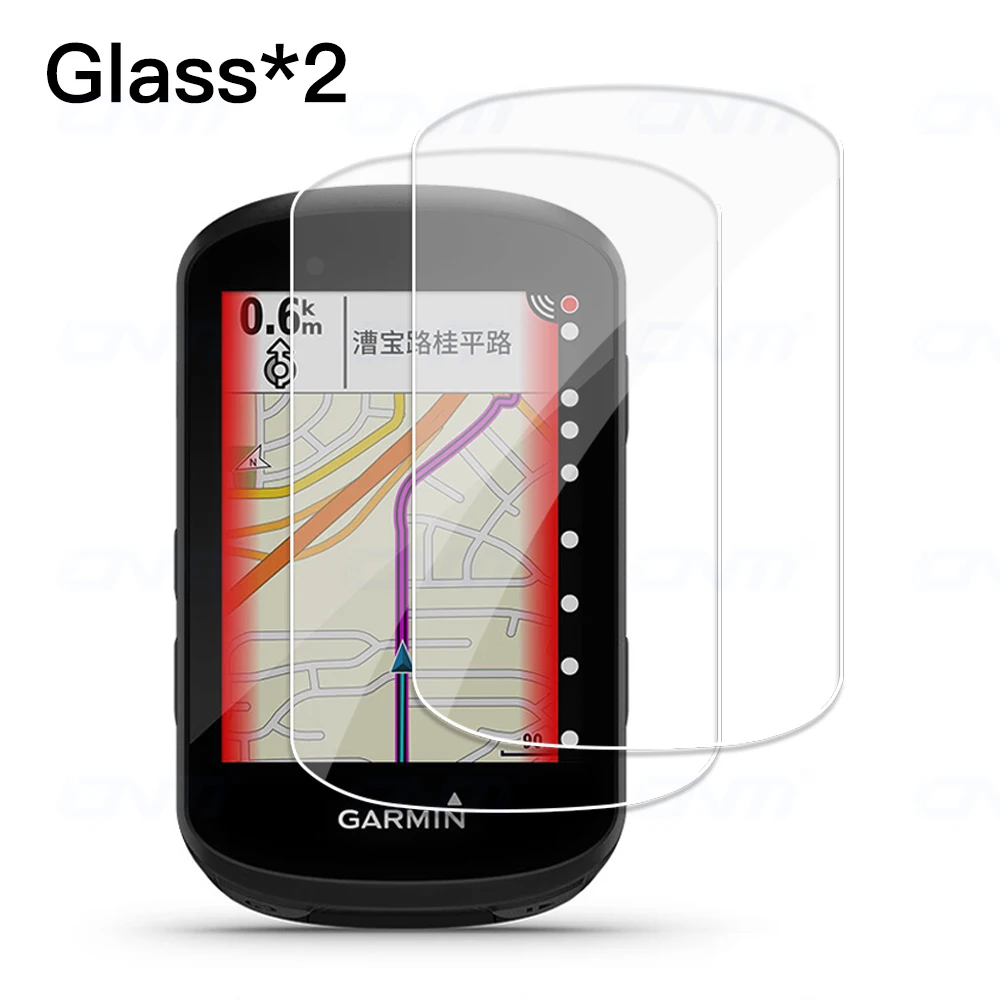 2Pcs Tempered glass and Silicone Case for Garmin Edge 530 830 1030 520 130 Plus GPS Bicycle stopwatch Screen Protector Cover - купить по