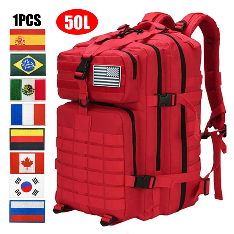 

Походные рюкзаки 30 л или 50 л, большая школьная сумка, армейский Тактический ранец, нейлоновый рюкзак 900D, спортивные дорожные сумки для скалолазания, охоты
