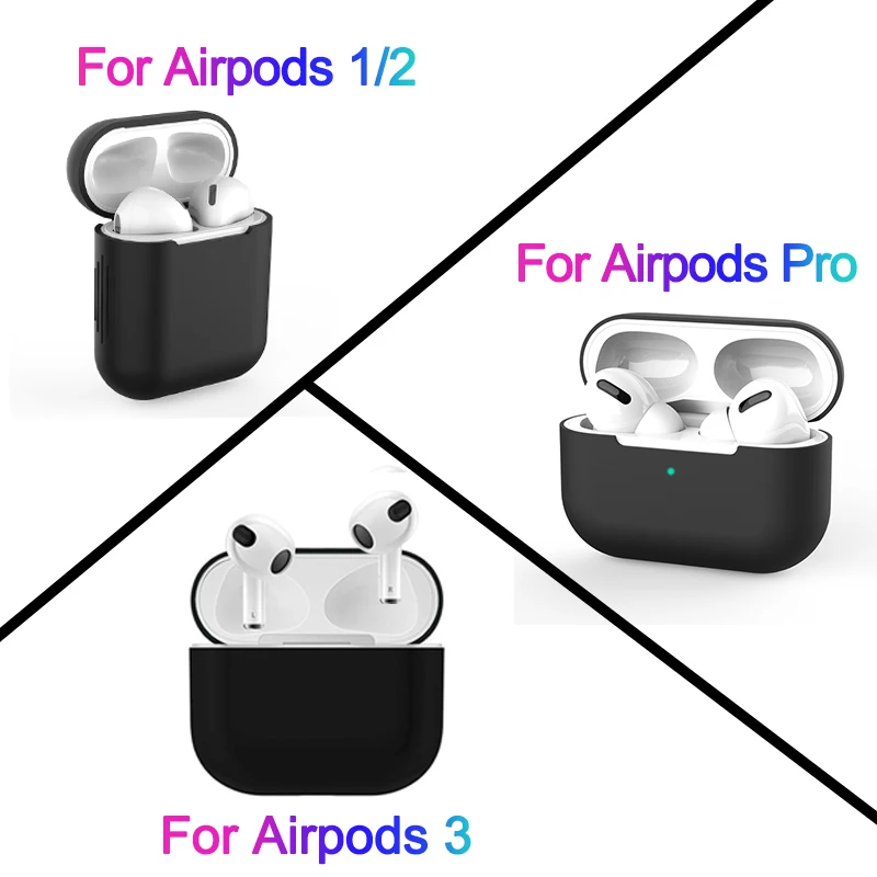 Чехол для беспроводных Bluetooth-наушников Apple Airpods 3 2 Мягкий защитный чехол Air Pods Pro