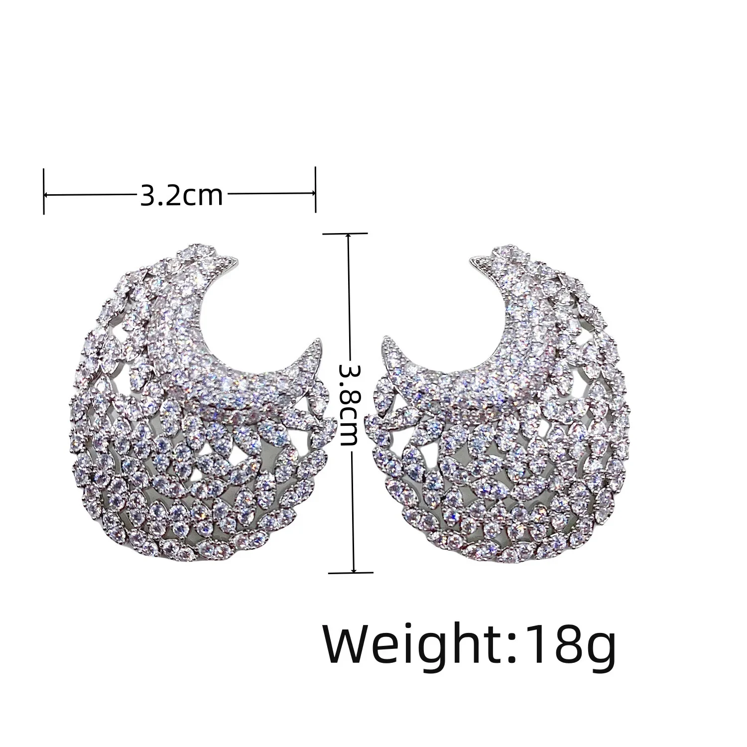 2024 прозрачные серьги-гвоздики с цирконием и кругом для женщин ювелирные изделия