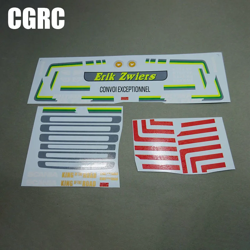 

Simulation Model 1set Water Proof Sticker Decorate for 1/14 Tamiya RC Truck Trailer Tipper Scania R620 R470 56323 Car DIY Parts