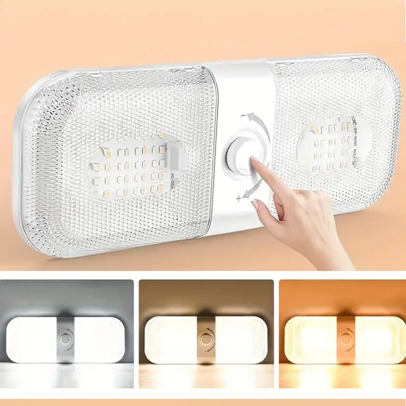 120LED купольные фонари для автодомов 12 В 24 салон автомобиля потолочный светильник