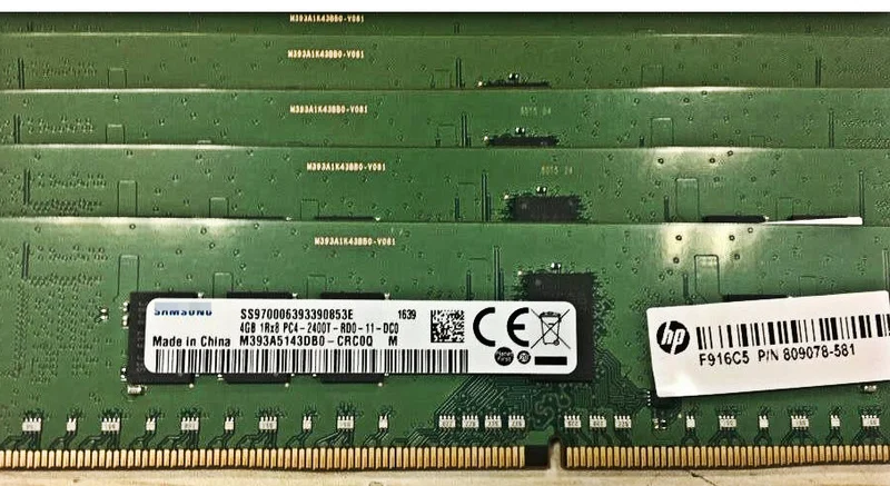 

RAM 4G DDR4 2400 ECC REG 4GB 1RX8 PC4-2400T server memory stick