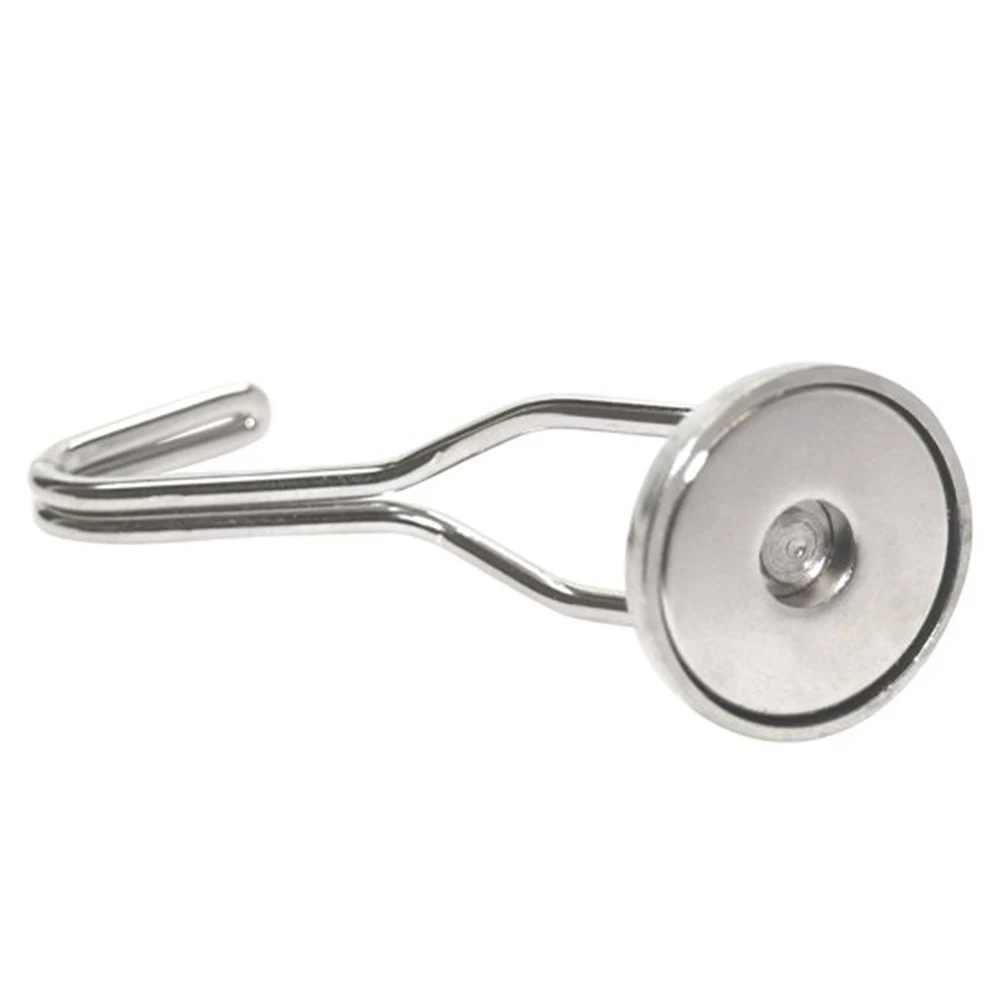 

4pcs Storage Rack Kitchen 360 Degrees Rotating Heavy Duty Indoor Durable Magnetic Hook Coat Hanger Space Saving No Trace Fridge