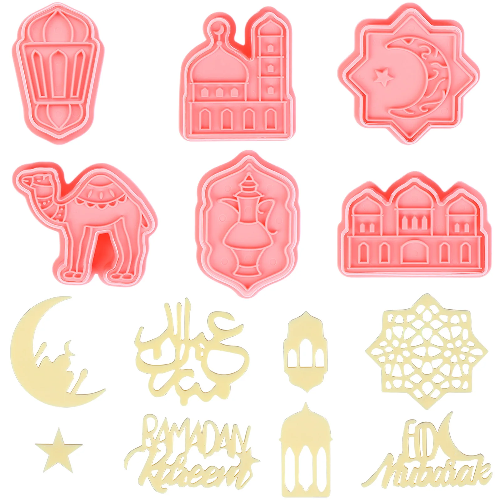 

EID MUBARAK Biscuit Mold Cookie Cutters DIY Cake Baking Tools Islamic Muslim Party Decor Al Adha Ramadan Decoration Eid Mubarak