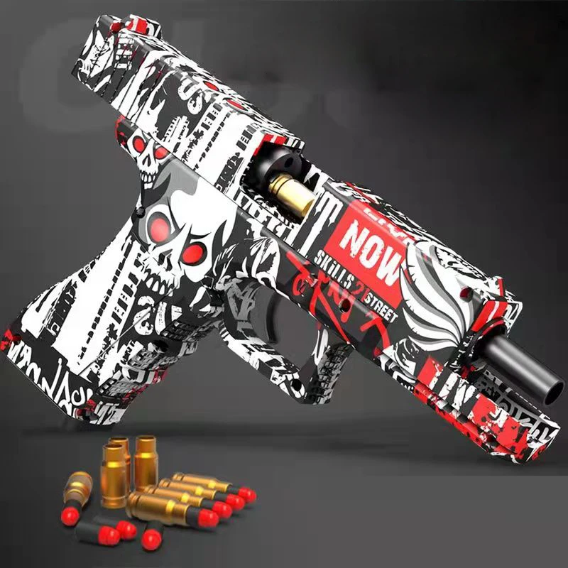 

2022 Glock M1911 Colt Graffiti Toys Gun Shell Ejection Airsoft Pistol Soft Bullet Darts For Boys Outdoor Sports CS Shooting Gun