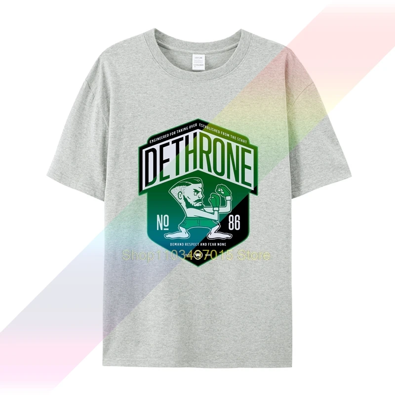Новейшая футболка Dethrone Conor McGregor Dublin Walk Out 2019 мужская брендовая качественная