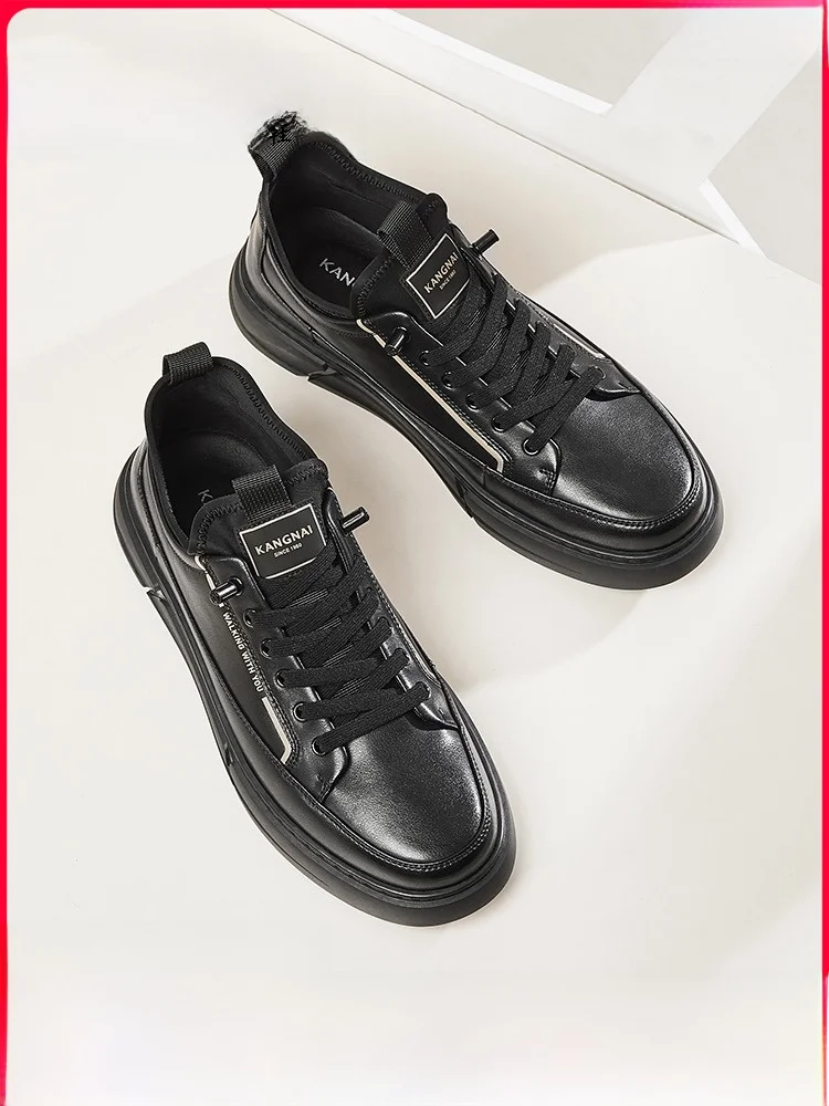 Мужская обувь Conner новая зимняя модная повседневная кожаная универсальная