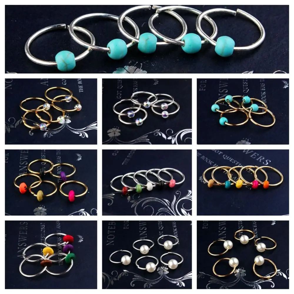 Ful Clips Cuffs Rings Charms Pearl Dread Dreadlock Beads Women/girl/kids