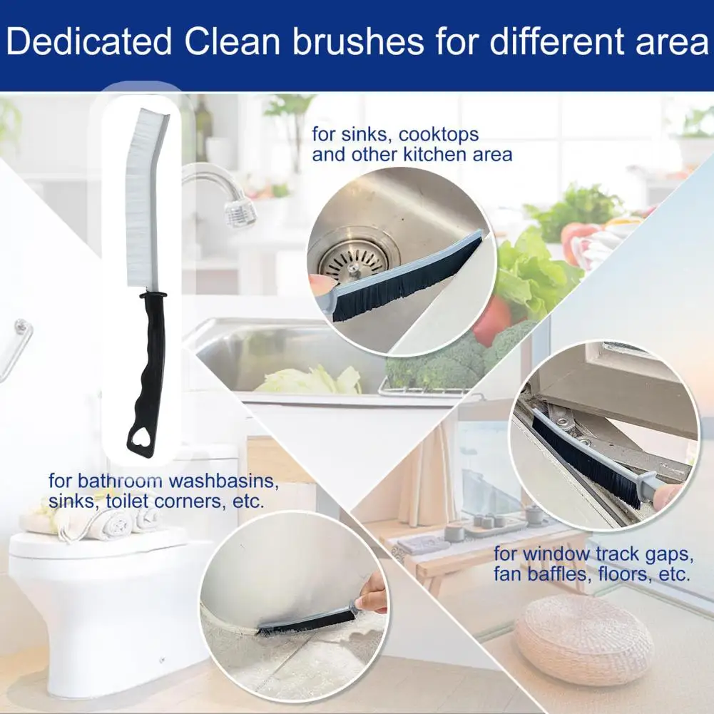 

Flexible Gap Brush Flexible Durable Crevice Brushes for Kitchen Bathroom Ergonomic Handle Multifunctional Tools Kitchen Brush