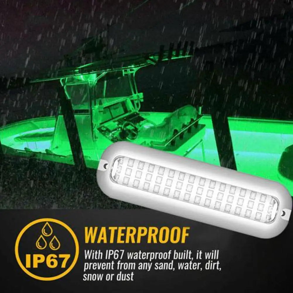 

2Pcs 5 Inch Yacht Underwater Light 42 LED Navigation Light For Truck Boat Stern Light Marine Boat Sailing Signal Light