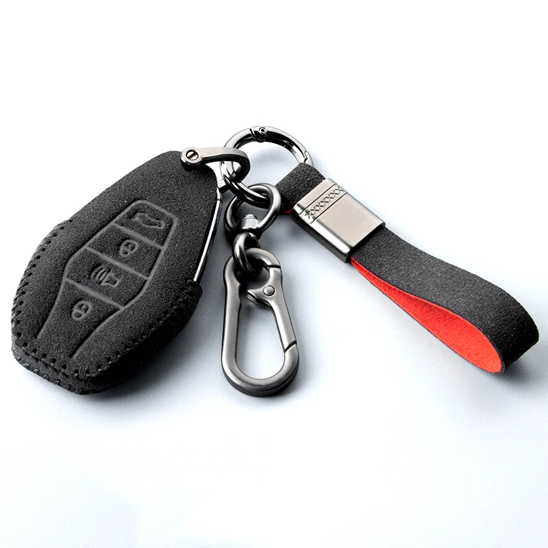 Высококачественный замшевый кожаный чехол для автомобильных ключей Chery Jetour X70 X90