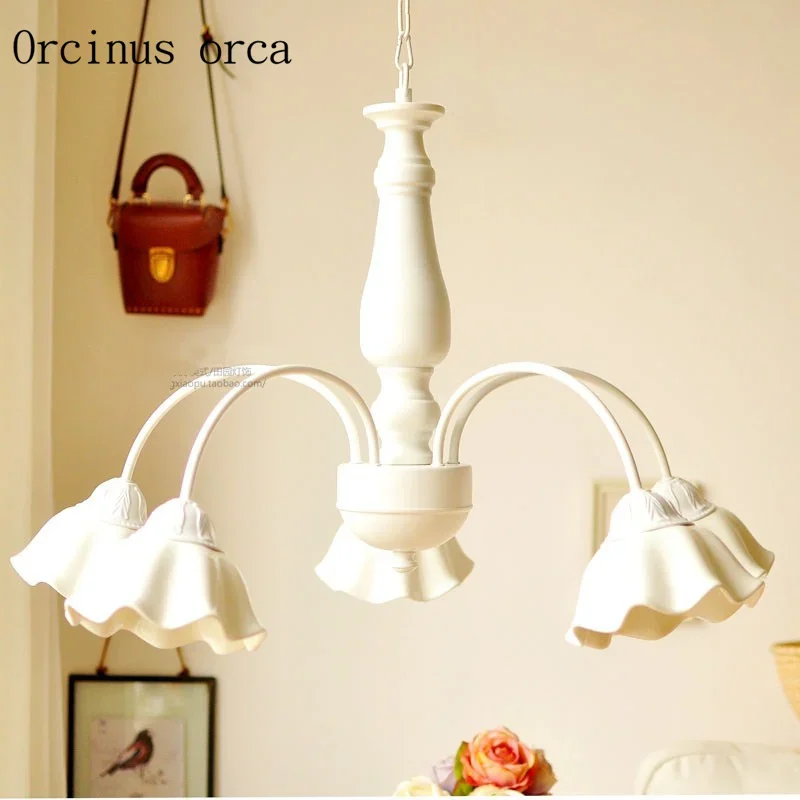 Европейская ретро керамическая люстра для гостиной спальни ресторана