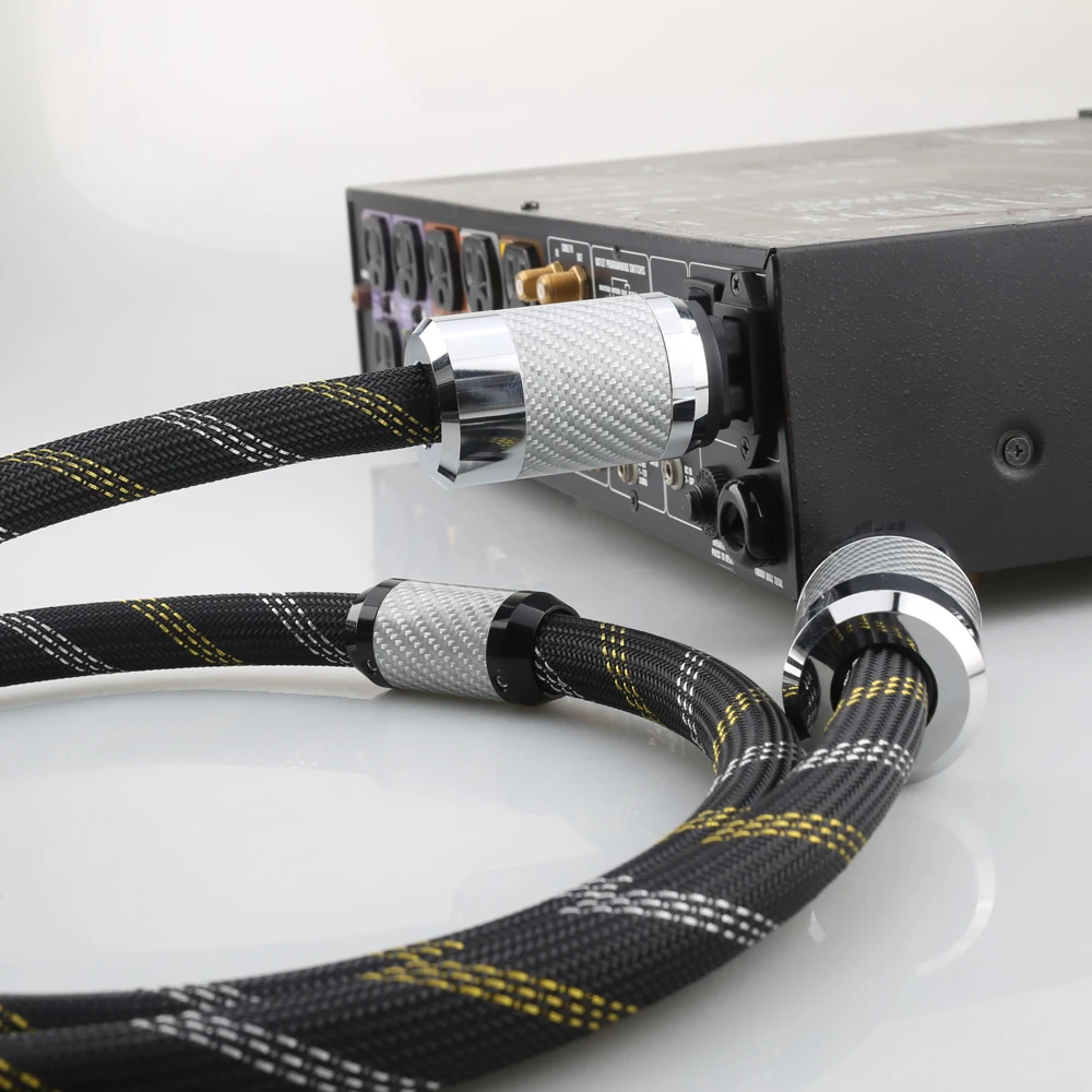 «HiFi Power Cable 125V 15A, HiEnd Amplifier Power Cord, Audiophile AC