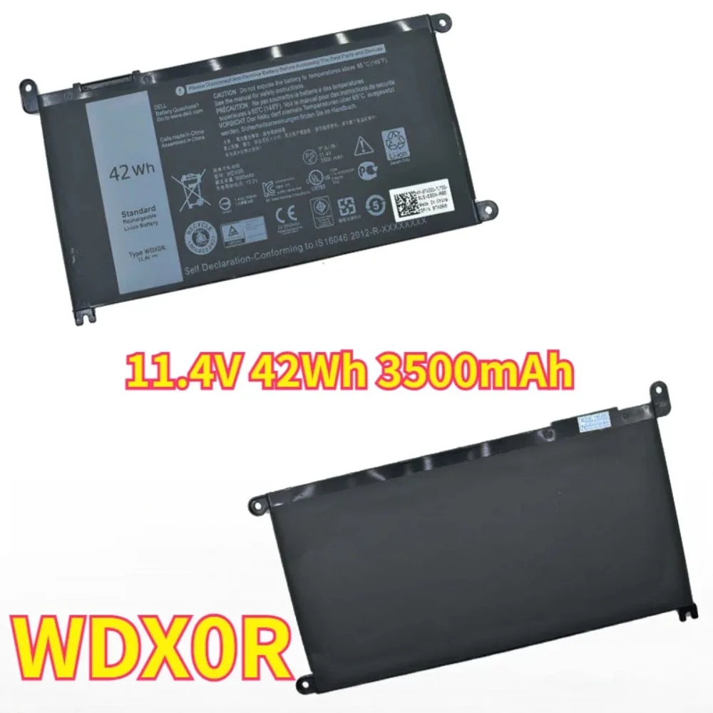 Фото Аккумулятор 11.4V 42Wh 3500mAh WDX0R 3CRH3 для ноутбуков WDXOR, WDX0R, 3CRH3, T2JX4, FC92N, Inspiron 7000 №2