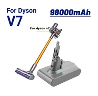 original dyson v7 battery 21 6v 98000mah li lon rechargeable battery for dyson v7 battery animal pro vacuum cleaner replacement