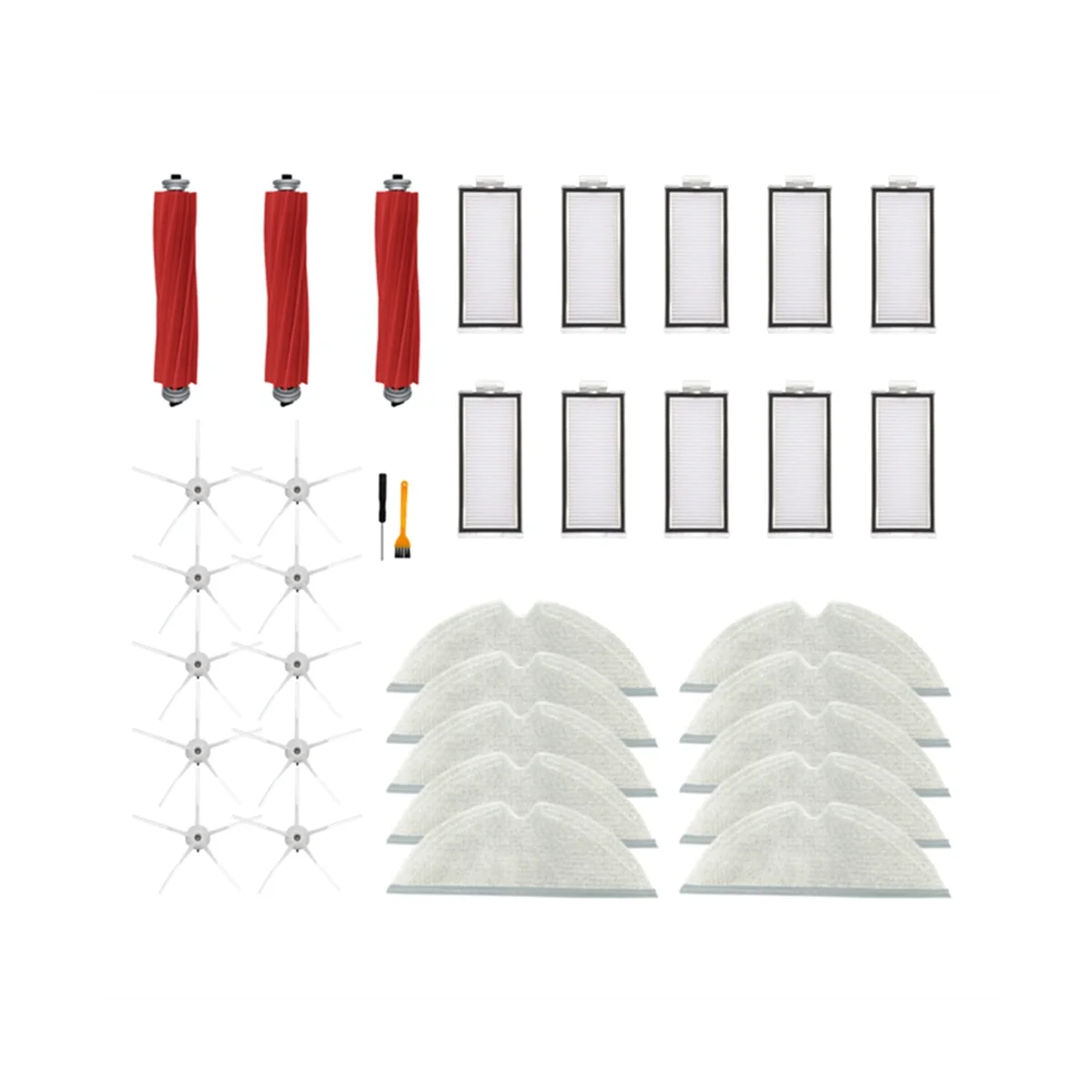 

Main Brush Side Brush Filter Mop Cloth for Max, Max+, Plus,T8 Robot Vacuum Cleaner Spare Parts