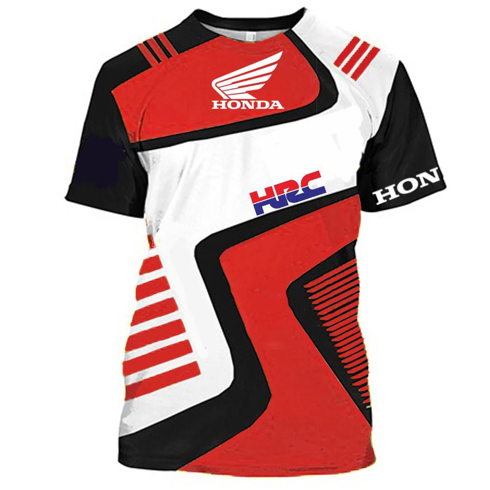 Men's T-shirt Fashion 3D Printing Image Men's Outdoor Sports Crew Neck Summer Racing Fashion Top T-shirt Men's and Women's