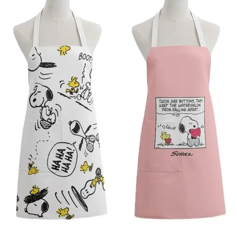 Модный кухонный фартук для взрослых Snoopy милый анимационный мужской женский