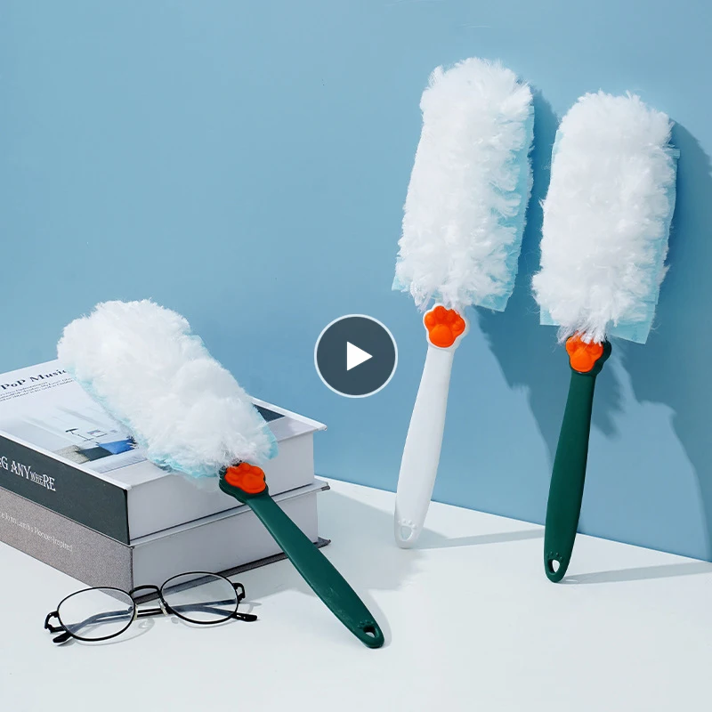 

Extendable Duster Brush Microfiber Hand Dust Cleaner Anti Dusting Brush Home Air-condition Car Cleaning Replaceable Brush Head