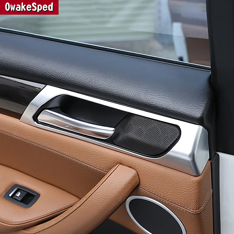 

Для BMW X3 F25 X4 F26 2014-2017 Автомобильная внутренняя дверная ручка панель рамка декоративная полоса карбоновый узор аксессуары для интерьера трусики