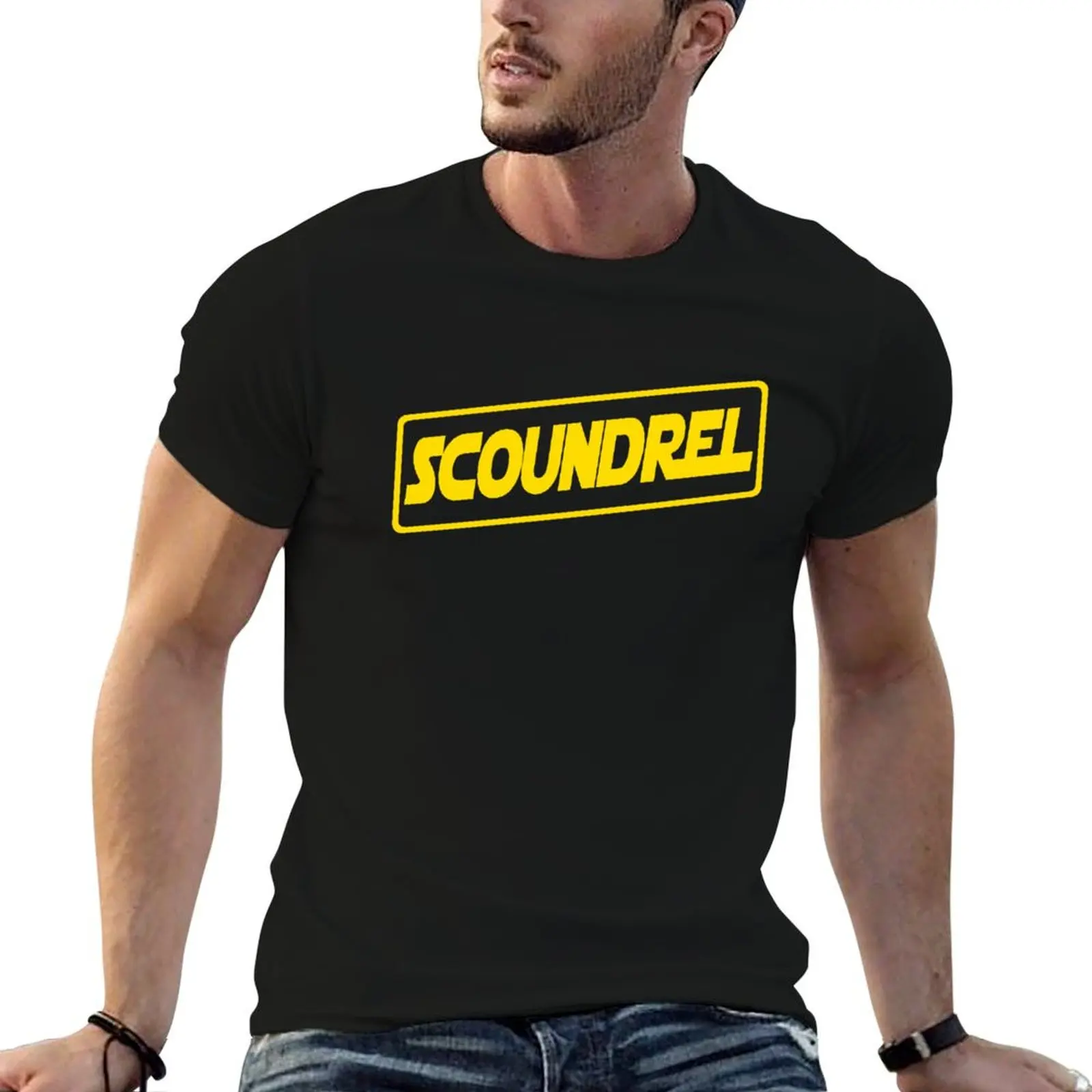 Фото Футболка Scoundrel (классическая версия) свободного кроя, повседневная, с короткими рукавами №1