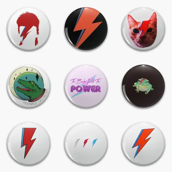 

Lightning Classic Bolt Soft Button Pin Customizable Clothes Collar Metal Lover Women Badge Decor Hat Lapel Pin Fashion Funny