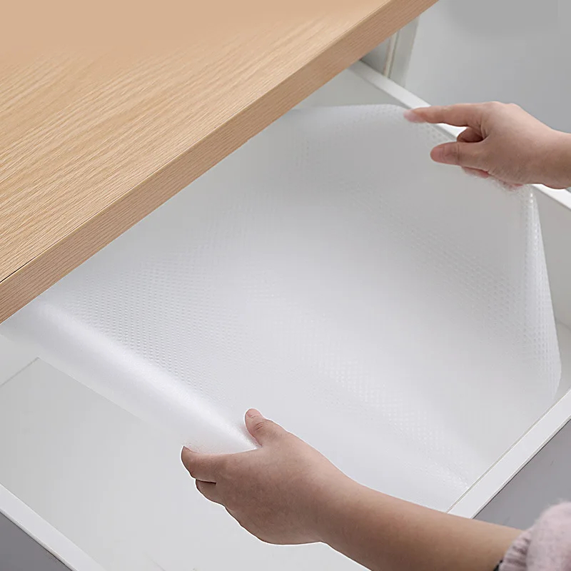 

EVA Non Slip Drawer Shelves Liner for Kitchen Cabinet Waterproof Dustproof Closet Mat Home Cupboard Oilproof Heat Insulation Pad