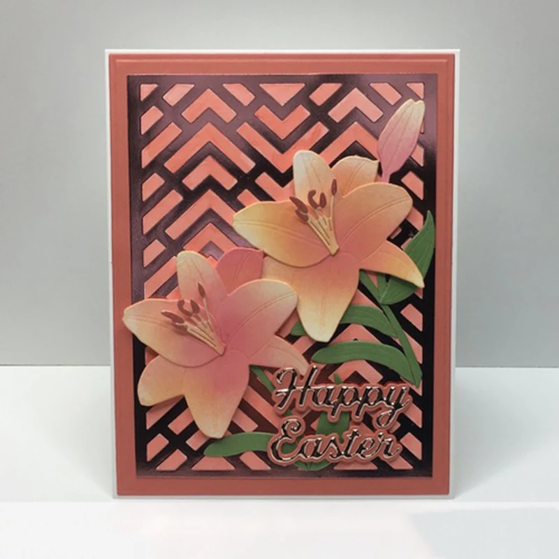 Яркие цветущие цветы металлические формы для резки форма сделай сам