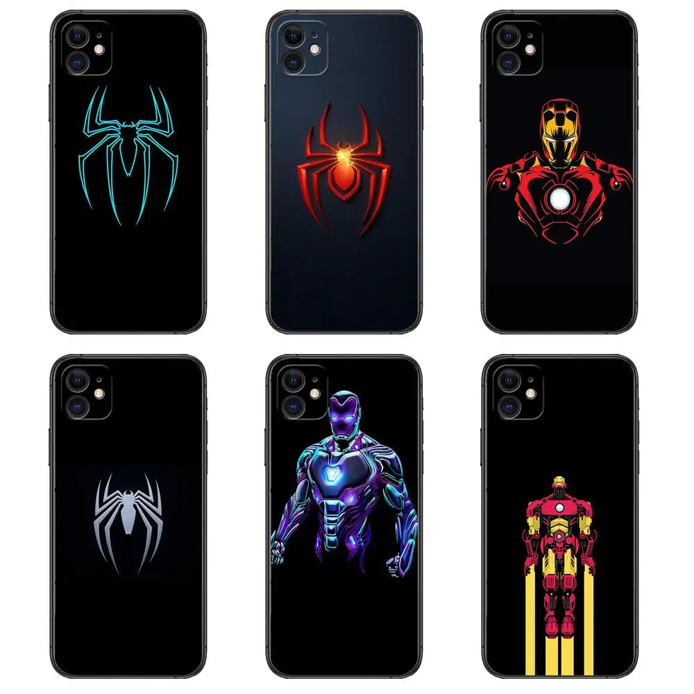 

spiderman iron Man Fashion phone Case For IPhone 13 12 11 Pro Max Mini SE XR X XS Max 8Plus 7plus 6 6S New Shell phone Case