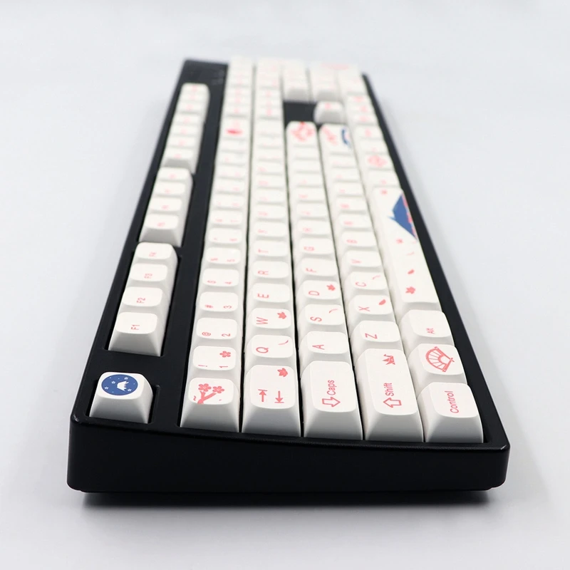 130 шт. колпачки для клавиш Cherry Blossom XDA PBT механические клавиатуры с красителем K