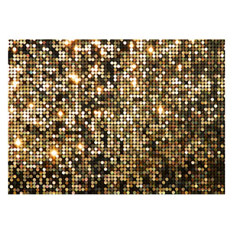 

210X150cm Glitter Gold Decorative Photography Backdrops Children's Shower Birthday Party Banner Photography Fabrics Easy Install