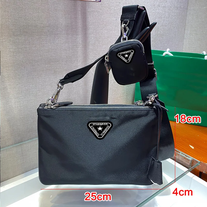 

2022 new French starbag brand printed couple's satchel, big brand single shoulder man's satchel the latest counter, box dust bag
