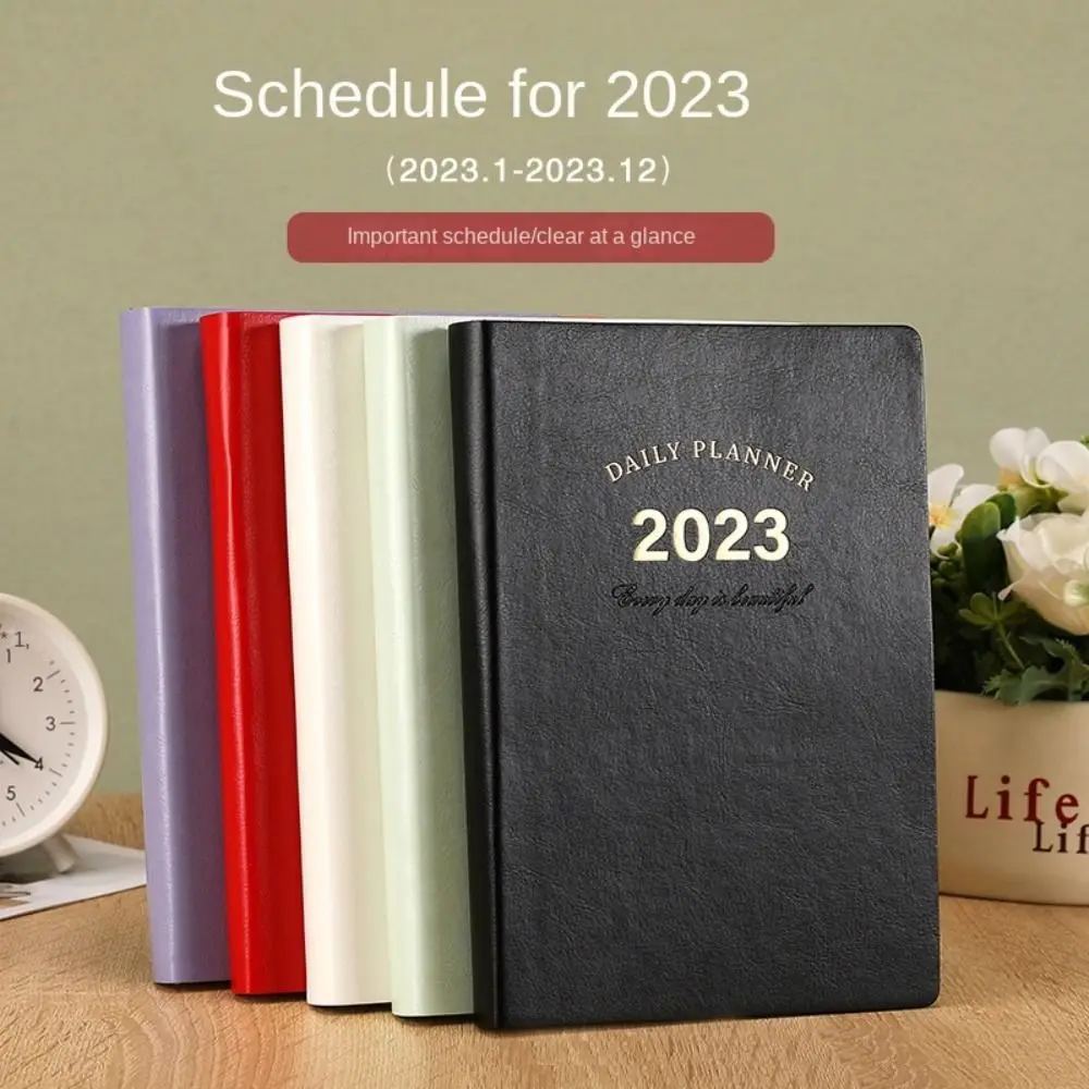 

Schedules Organizer Planner Notebook Office Supplies 2023 A5 Notebook Agenda Planner Business Notepad Yearly Calendar