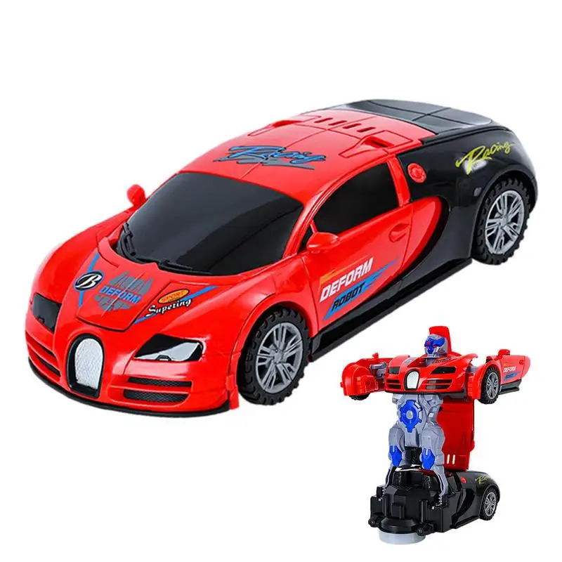 

2 In 1 Deformation Robot Car Model Mini Transformation Robots Toy For Boys Impact Vehicles Car Children Toys