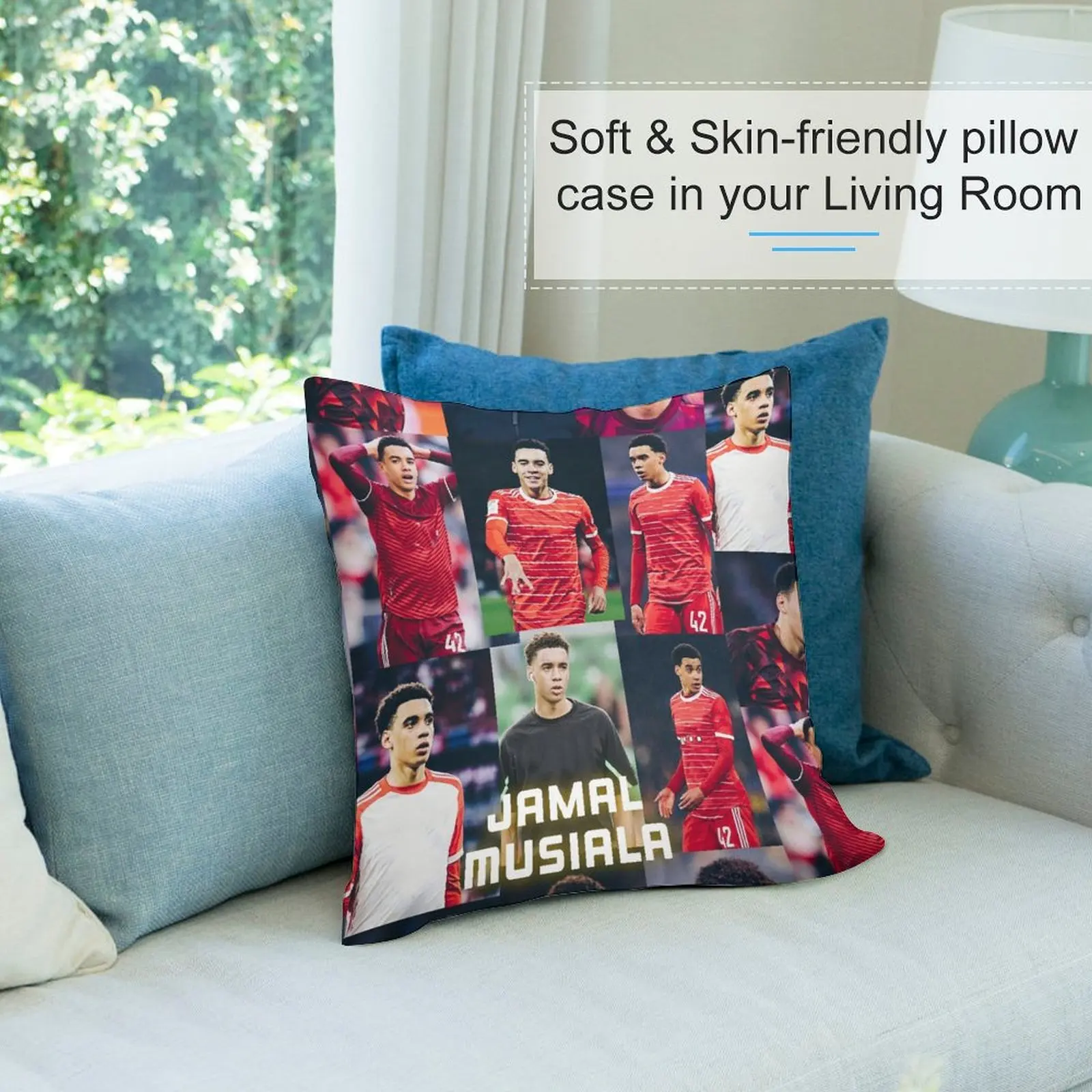 Jamal Musiala новая декоративная подушка подушки для сна мраморный чехол дивана
