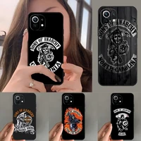 sons of anarchy phone case for redmi note 11 11s 11t 10 10s 9 9t 9pro 8 8t 8pro 7 7pro 6 6pro poco x3 x3nfc x3 pro cover