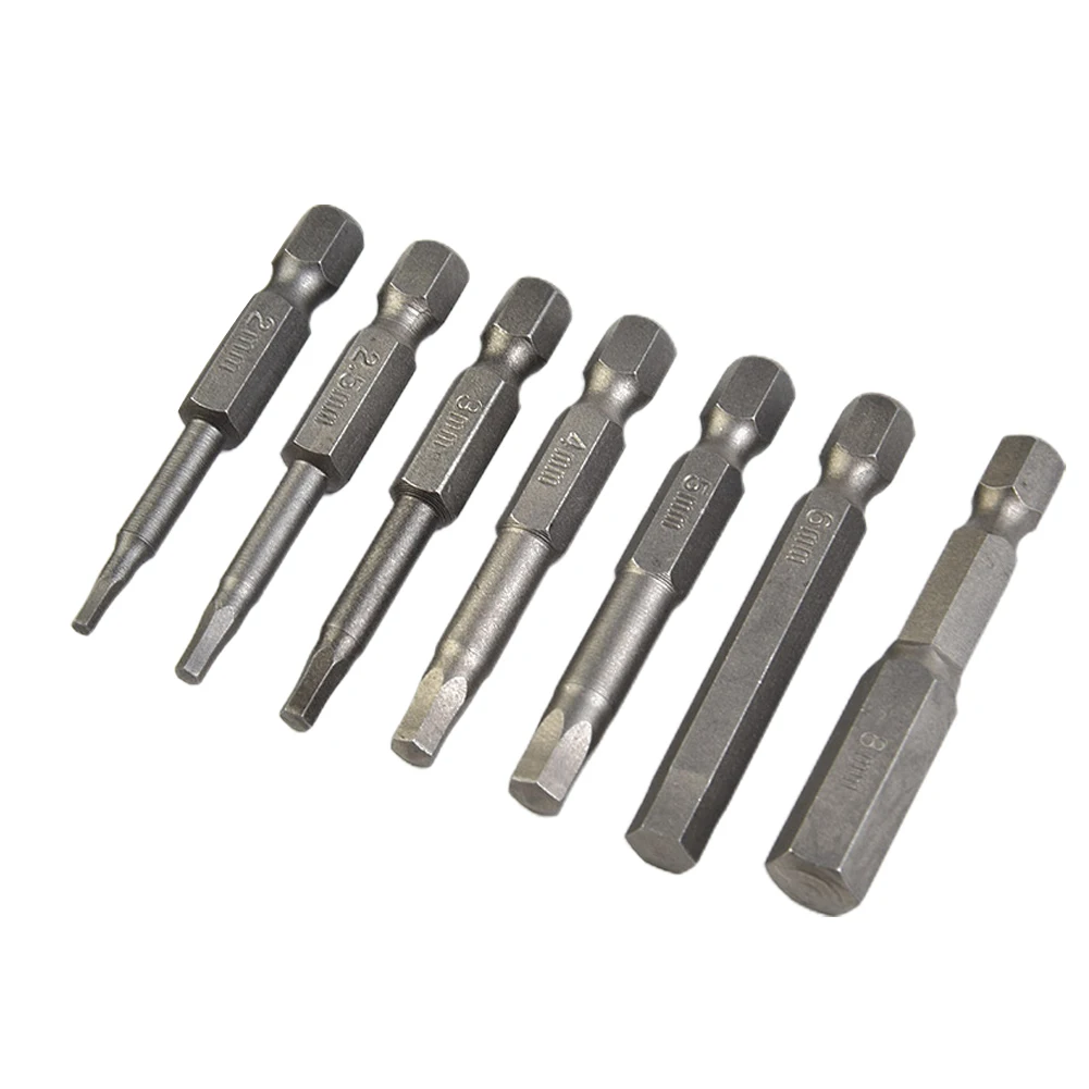 Набор отверток 7 шт., 50 мм, с шестигранным хвостовиком 1/4 дюйма