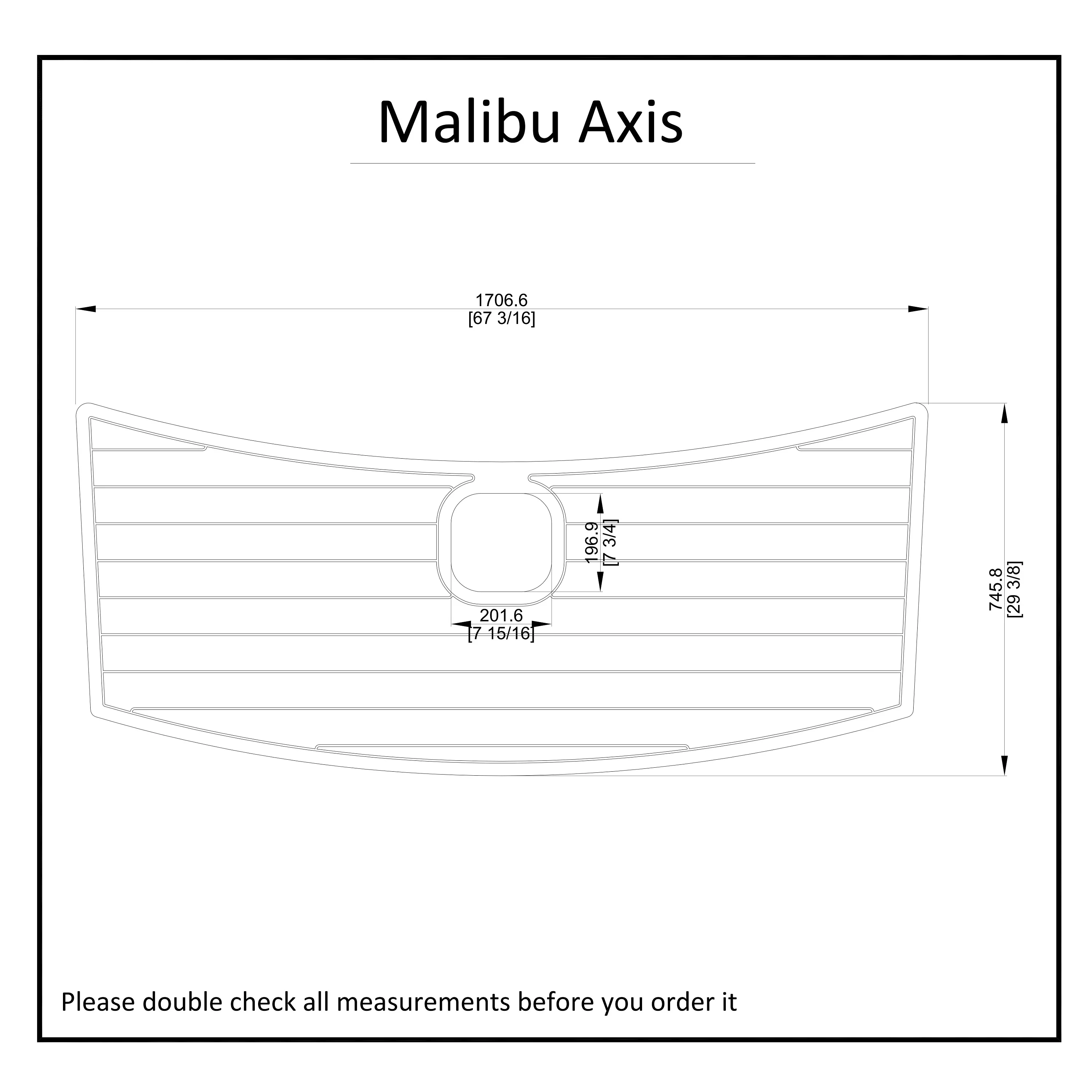 

Malibu Axis Swim Platform Boat EVA Faux Foam Teak Deck Floor Pad